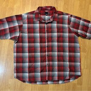 Men’s Sahara Club Plaid Button Down 6XL